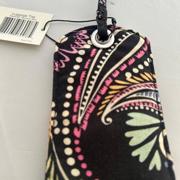 NWT Vera Bradley Luggage Tag Bandana Swirl with ID Window - Picture 3 of 12